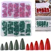 50PCs Bullets Fishing Sinkers Weights Slip Sinkers Kit for Bass Trout Panfish