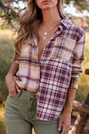 Matchmaker Mixed Plaid Top