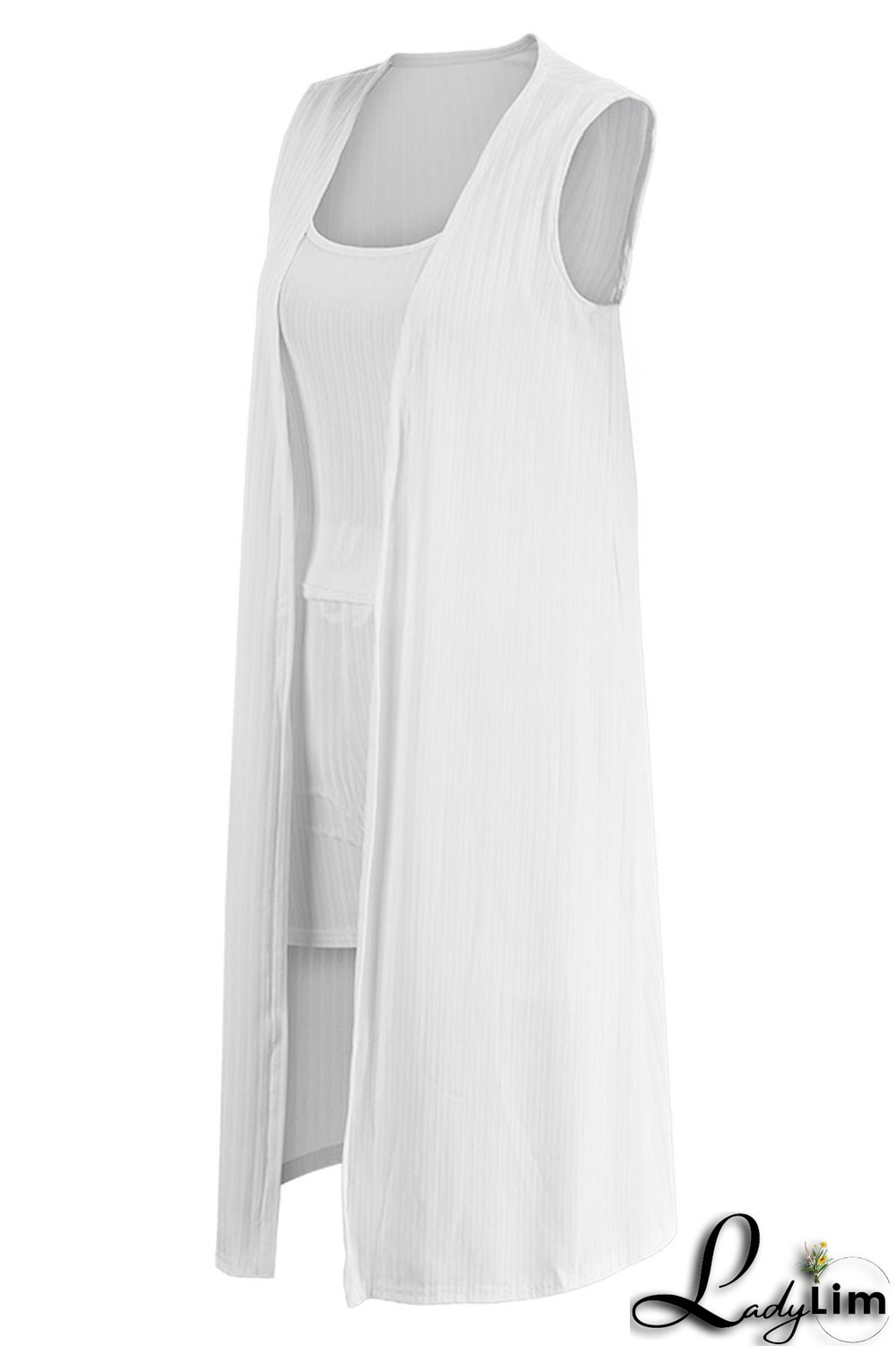 Black Casual Solid Patchwork U Neck Sleeveless Three Pieces