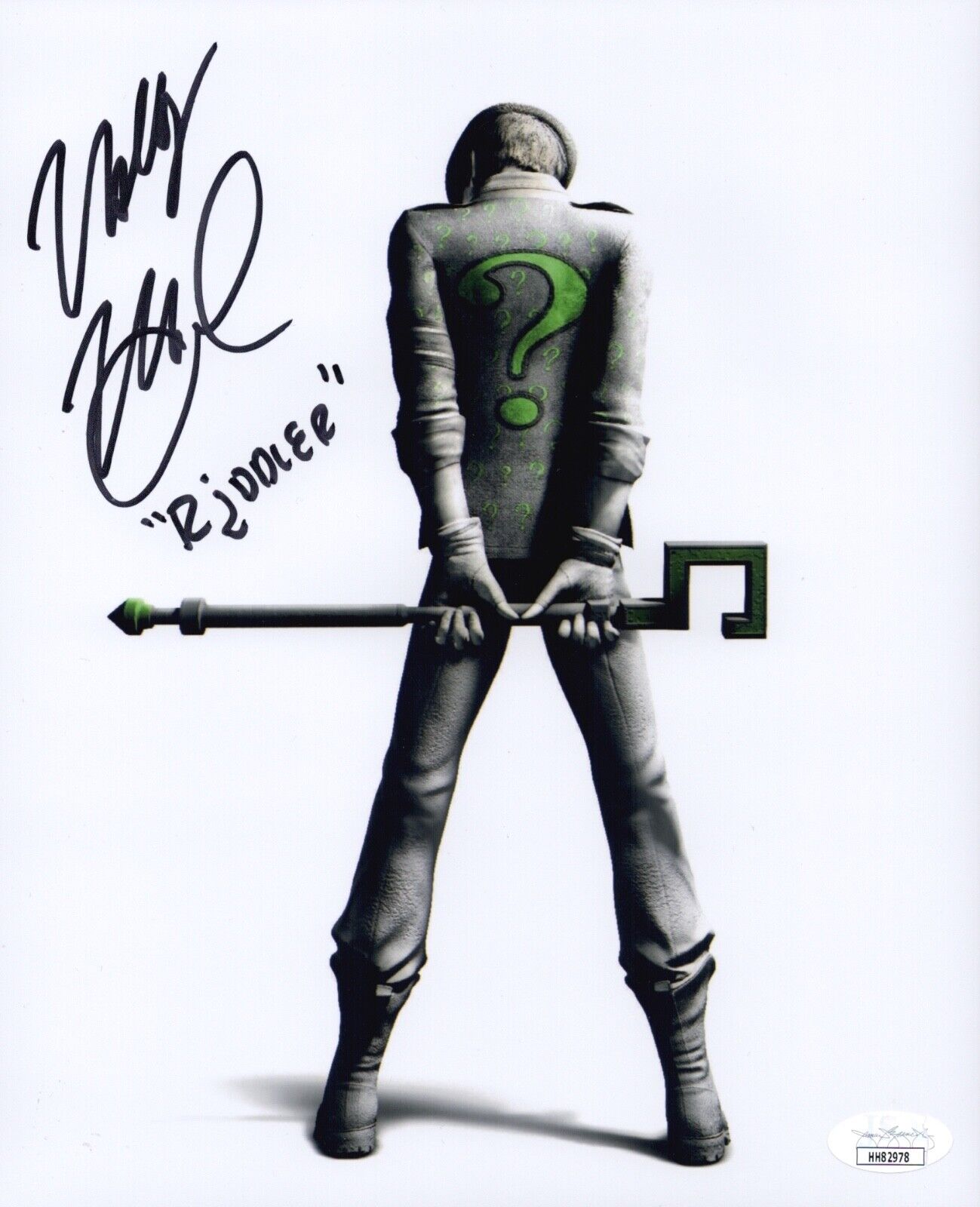 WALLY WINGERT Signed ARKHAM CITY Riddler 8x10 Photo Poster painting Autograph JSA COA Cert