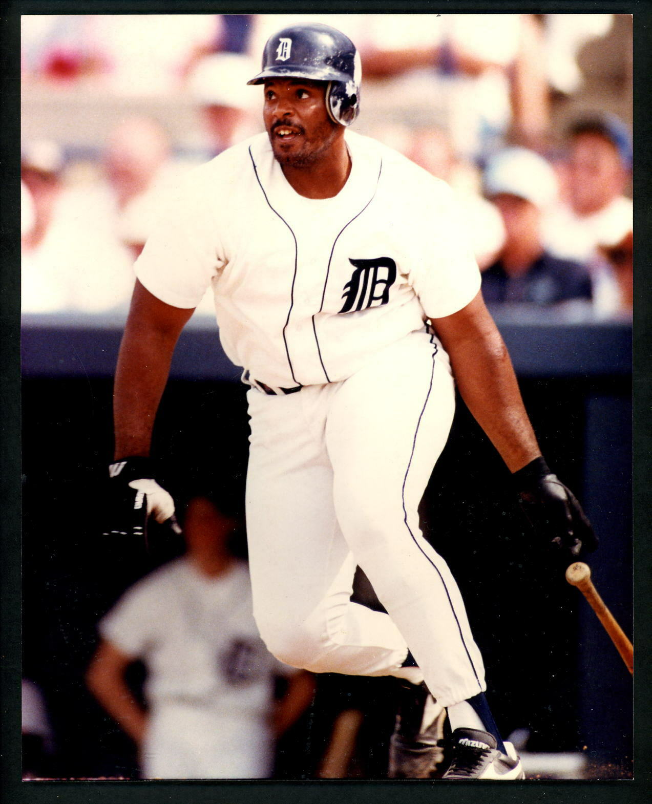 Cecil Fielder circa 1990's Press Original Color Photo Poster painting Detroit Tigers