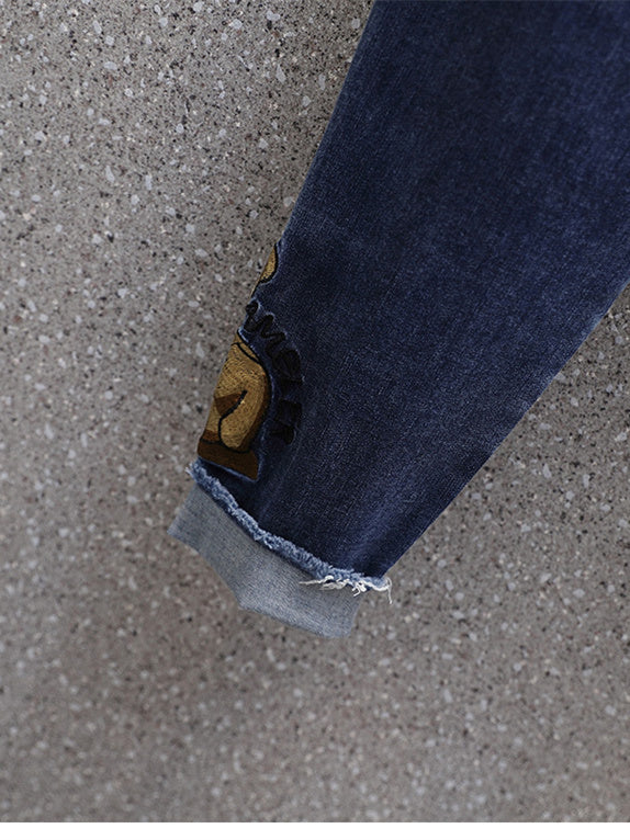 Women Half Sleeve V-neck Solid Color Dress