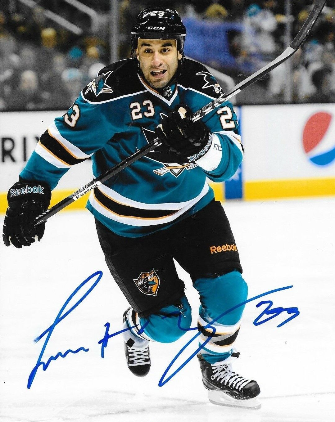 Scott Gomez signed San Jose Sharks 8x10 Photo Poster painting autographed