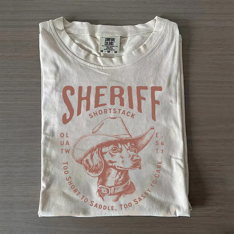 Funny Dachshund Cowboy T-shirt