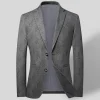 Men's Knitted Stretch Thin Casual Blazer