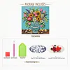 DIY Pre-Framed Flower Vase Button Art Canvas Kit