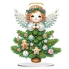 DIY Christmas Tree Angel Diamond Painting Single-sided Acrylic Desktop Ornaments