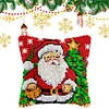 Santa Xmas Tree-DIY Latch Hook Rug Pillowcase Kits 43*43cm