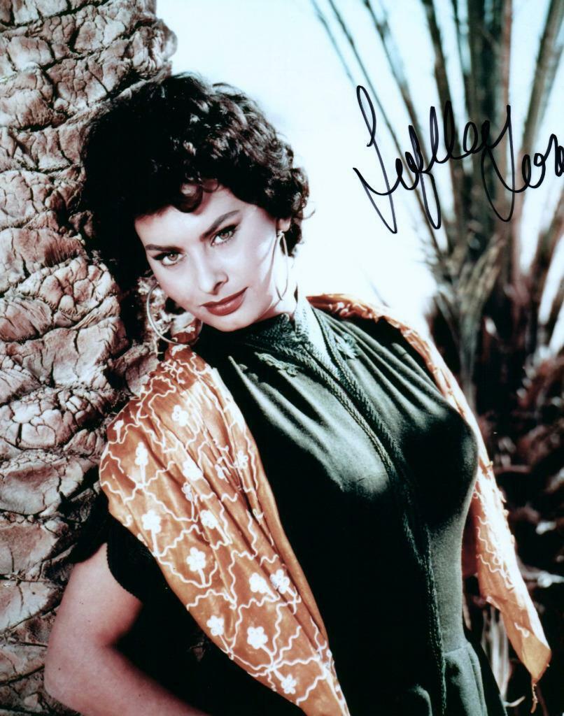 Sophia Loren signed 8x10 Picture autographed Photo Poster painting with COA