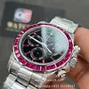 Rolex Daytona 126599TRU Diamond Black Dial Ruby Bezel Super Clone