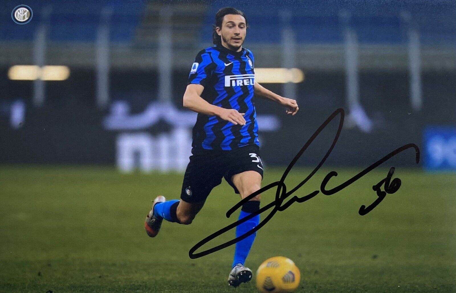 Matteo Darmian Genuine Hand Signed Inter Milan 6X4 Photo Poster painting 3