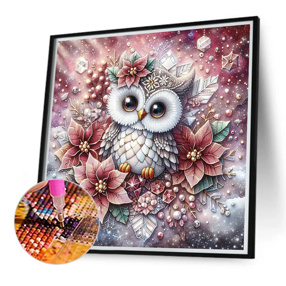 Diamond Painting - Full Round Drill - Owl(Canvas|40*40cm)