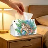(25cm)Sea Turtle PU DIY Diamond Painting Tissue Box for Beginners Adults Home