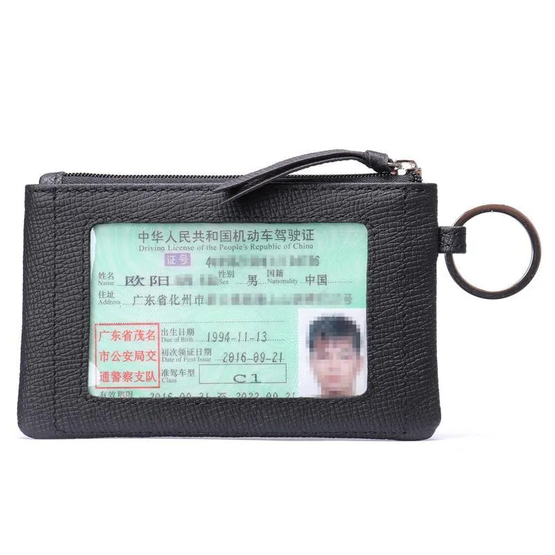 Vintage Leather Wallets Business Clutch Bags Card Holder