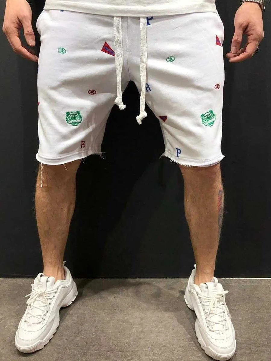 men's casual printed shorts
