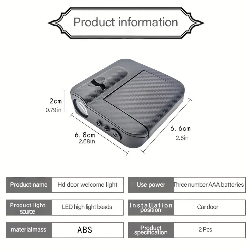 Car Wireless LED Door Car Logo Projector (2PCS)