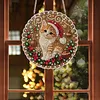 Xmas cat DIY Diamond Painting Kit 20cm for Adults