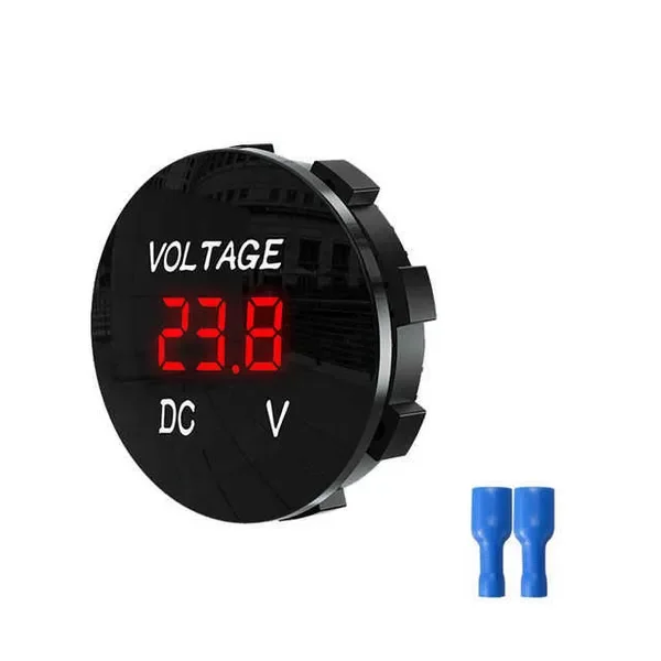 DC 5V-48V Digital Meter Voltmeter Voltage Tester for Car Auto Motorcycle ATV Boat 12V 24V 36V Waterproof