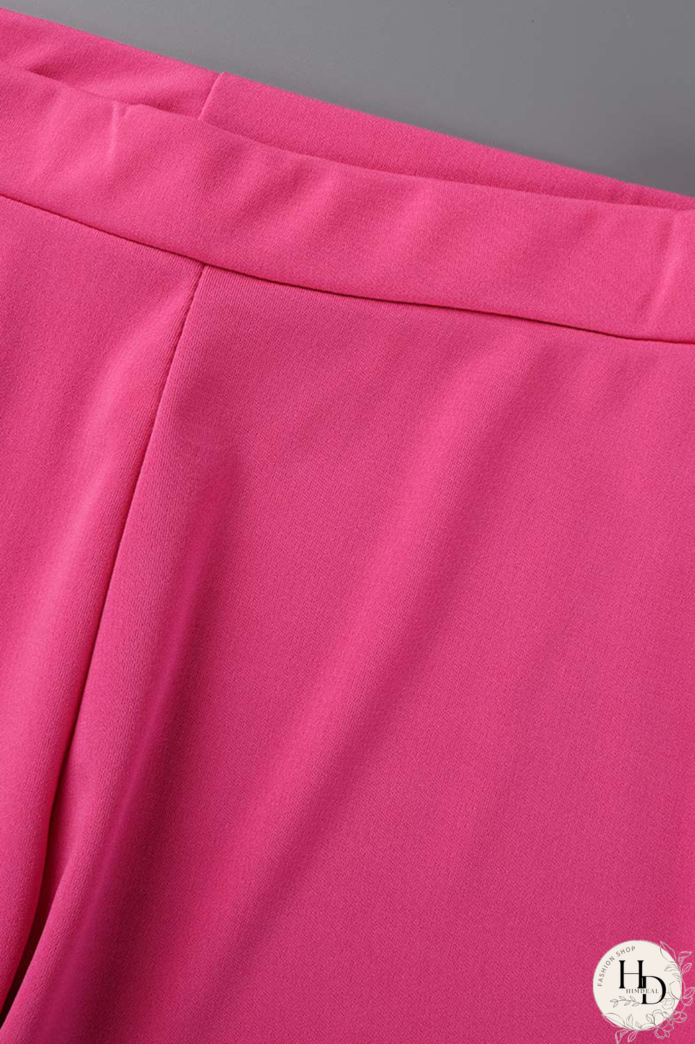 Rose Red Casual Solid Patchwork Halter Sleeveless Two Pieces