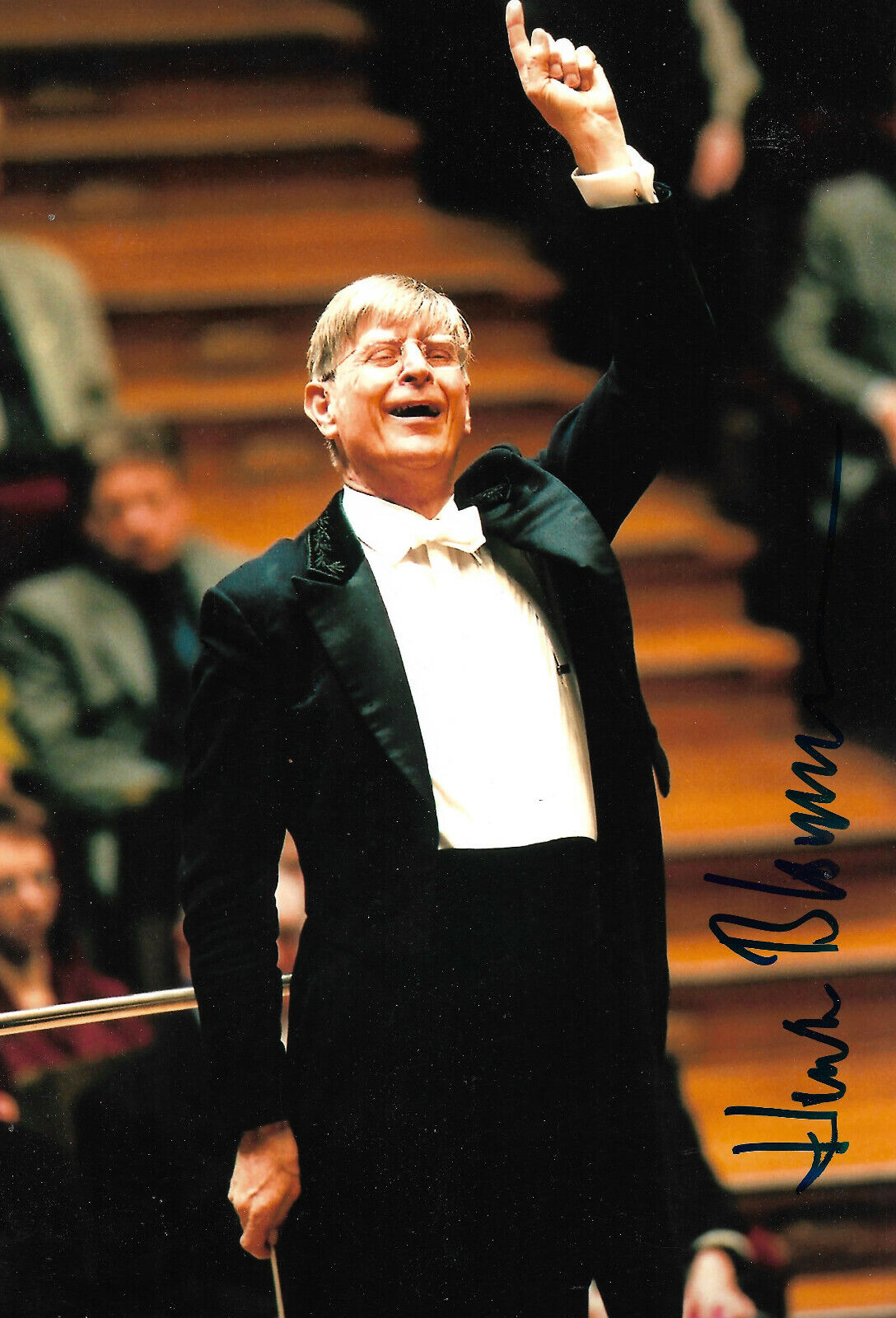 Herbert Blomstedt Conductor signed 8x12 inch Photo Poster painting autograph