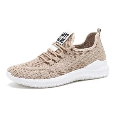 2020 New Summer Flying Woven Men's Shoes Breathable Running Shoes Wear Casual Shoes Designer Male Mesh Light Sneakers