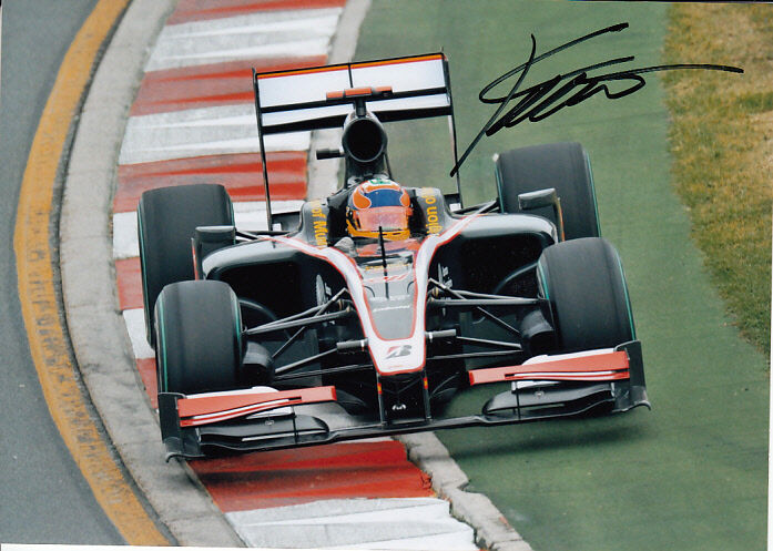 Karun Chandhok Hand Signed Hispania Photo Poster painting 7x5.