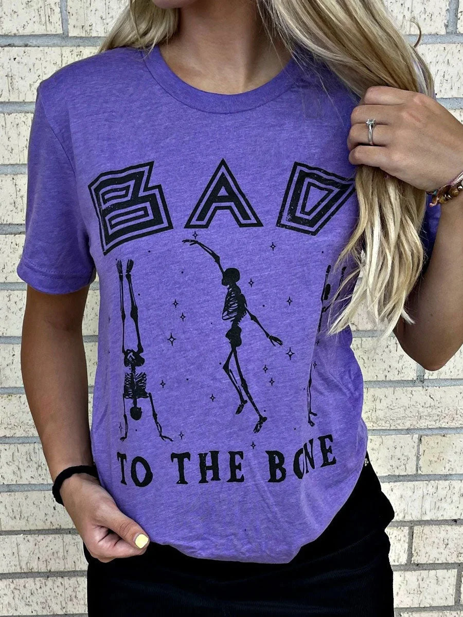 Bad To The Bone Halloween T-shirt