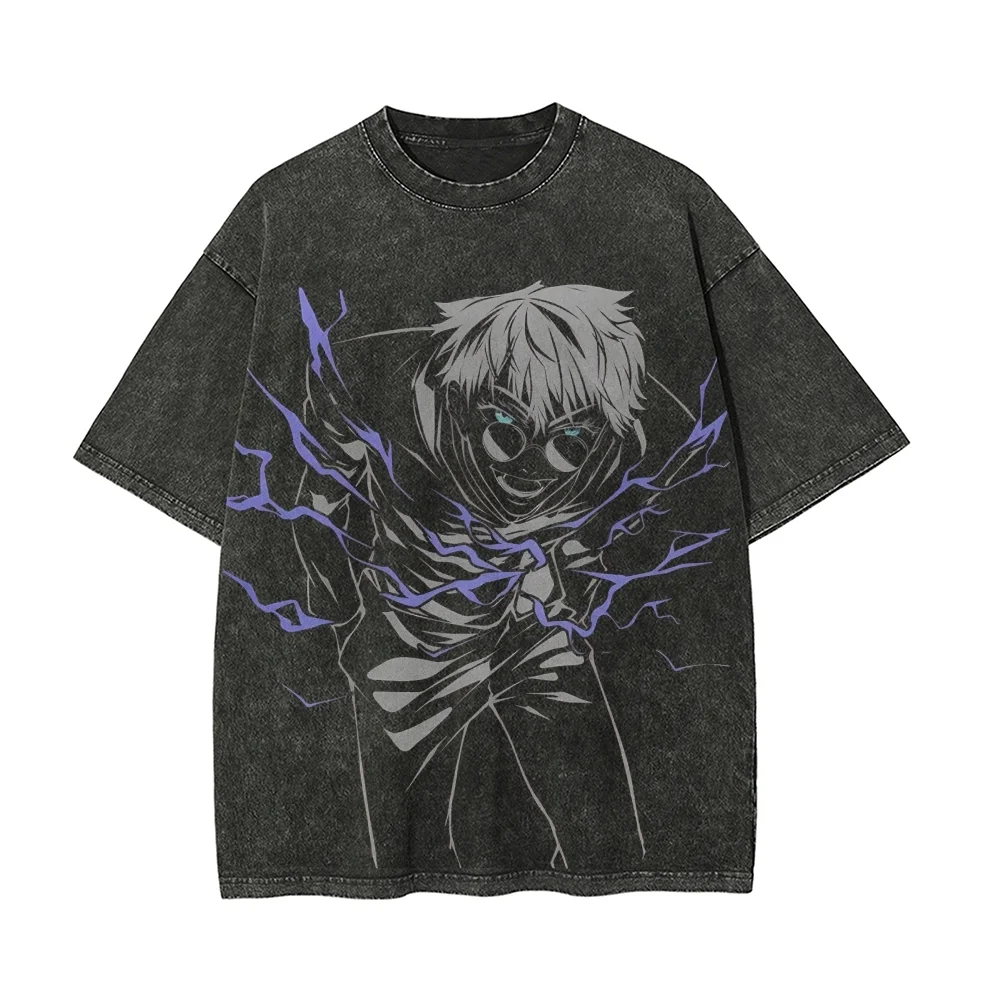 Jujutsu Kaisen Printed Unisex Washed T-Shirt