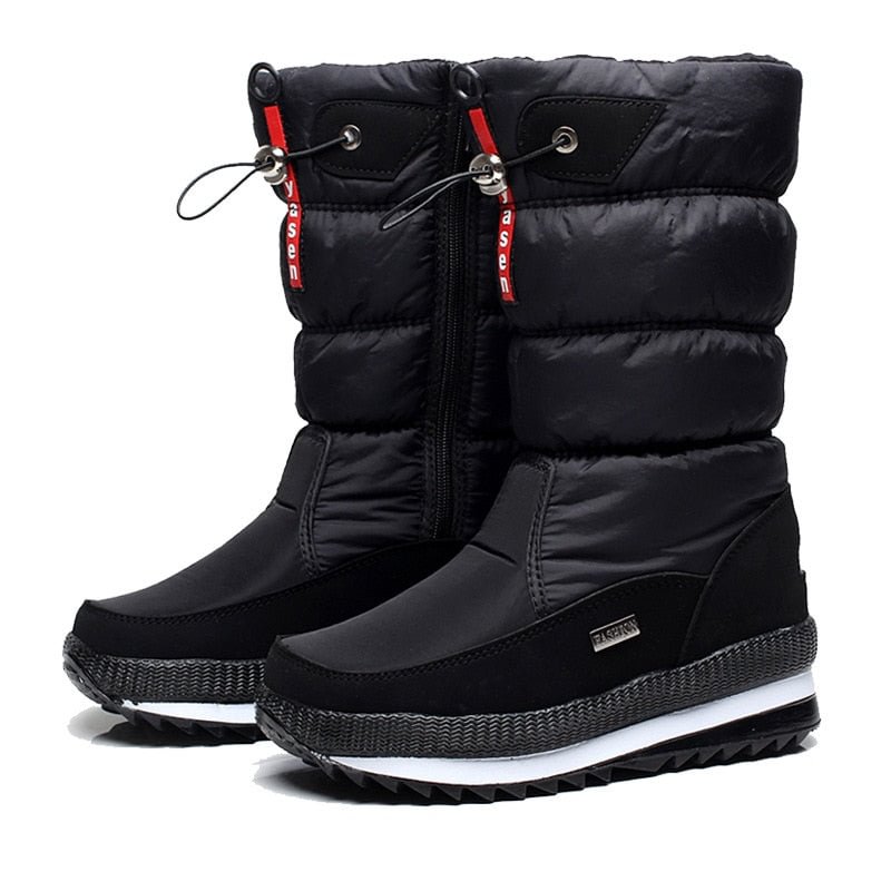 Women Snow Boots Winter Female Boots Thick Plush Waterproof non-slip Thigh High Boots Fashion Warm Fur Woman Winter Shoes 2021
