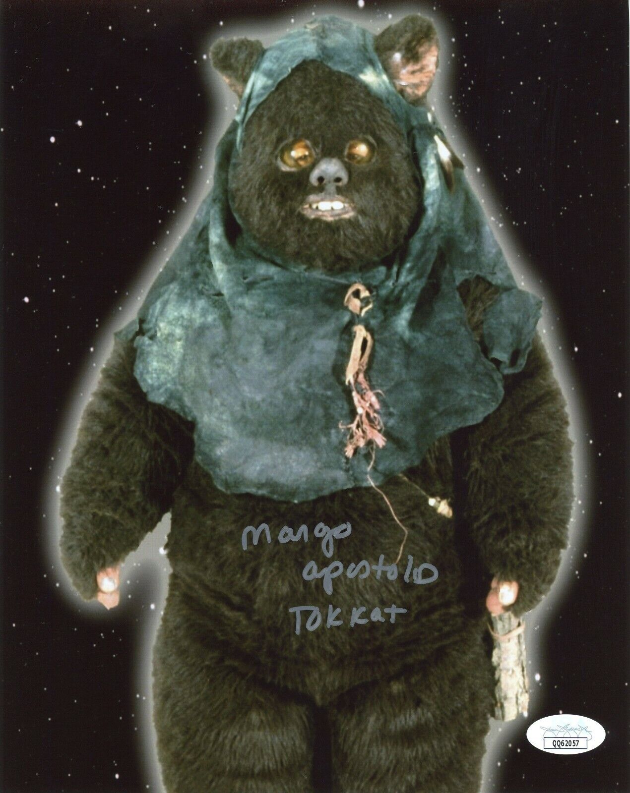 MARGO APOSTOLOS Hand-Signed Star Wars TOKKAT EWOK