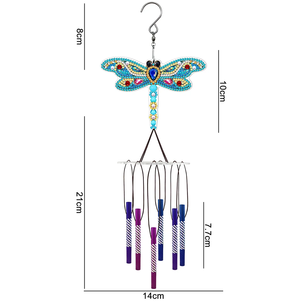 DIY Diamond Animal Wind Chime Pendant