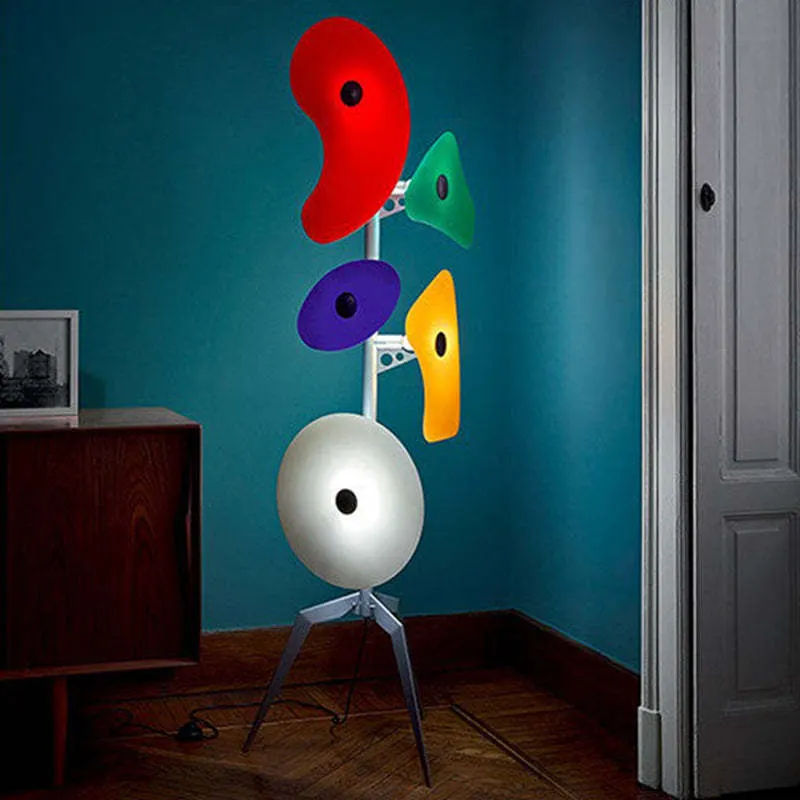 Morandi Floor Lamp Modern, ABS/Metal, Colorful, Living Room