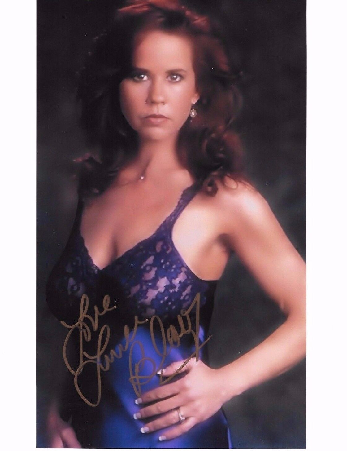 Linda Blair Signed 8x10 Photo Poster painting - STAR of The Exorcist, HELL NIGHT - SEXY!!! H337