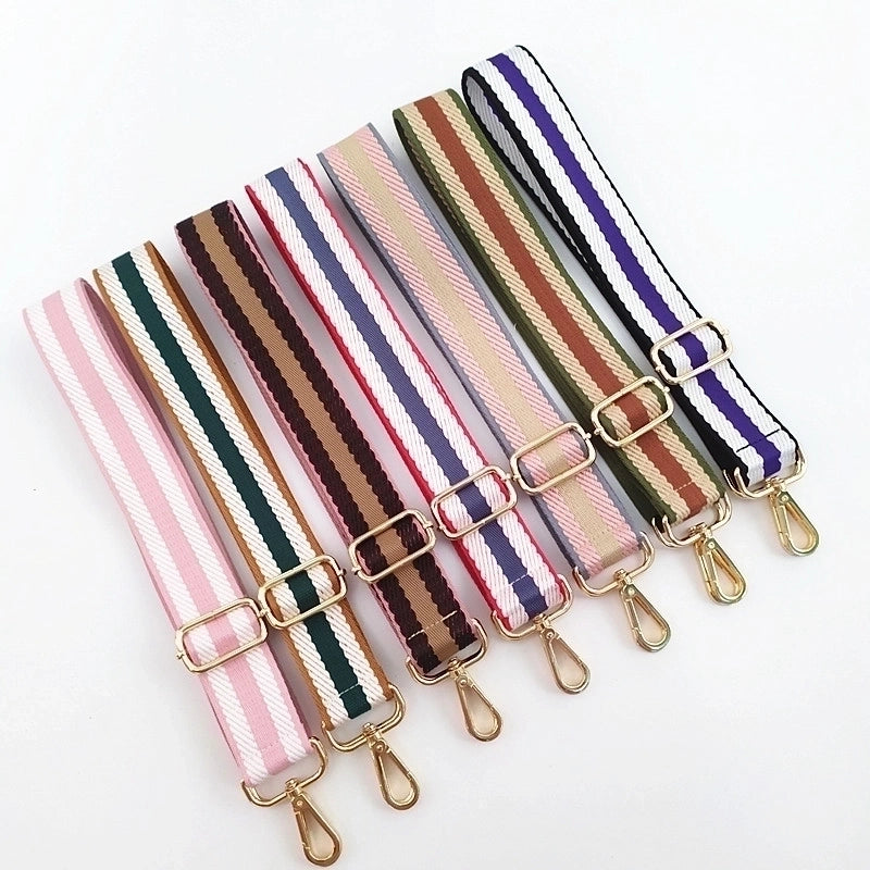 Polyester Color Block Bag Strap