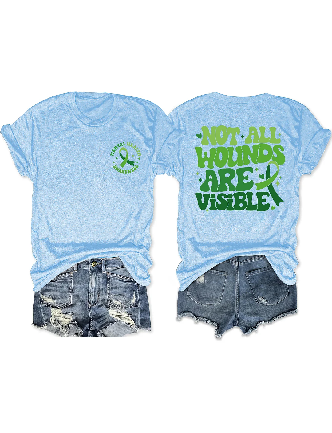 Not All Wounds Are Visible Mental Health T-shirt