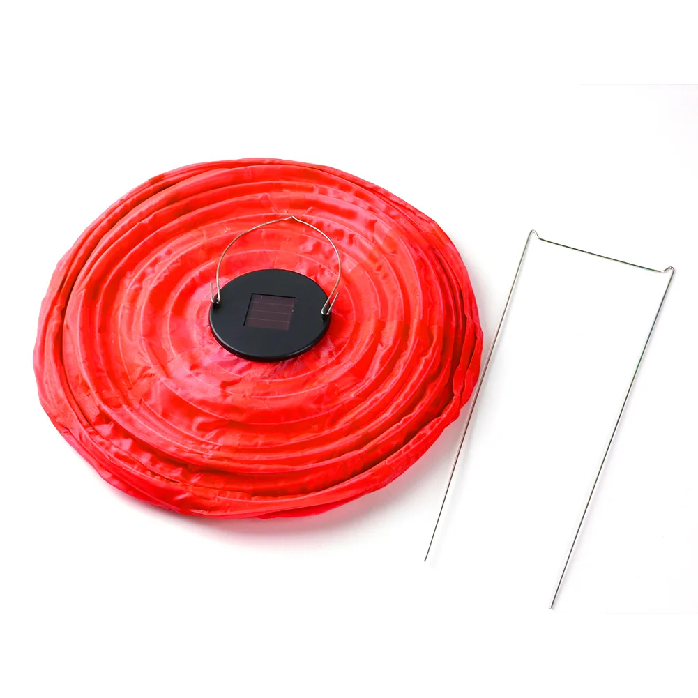 30cm Solar Hanging String Light Garden Holiday Lantern LED China Lamp (Red)