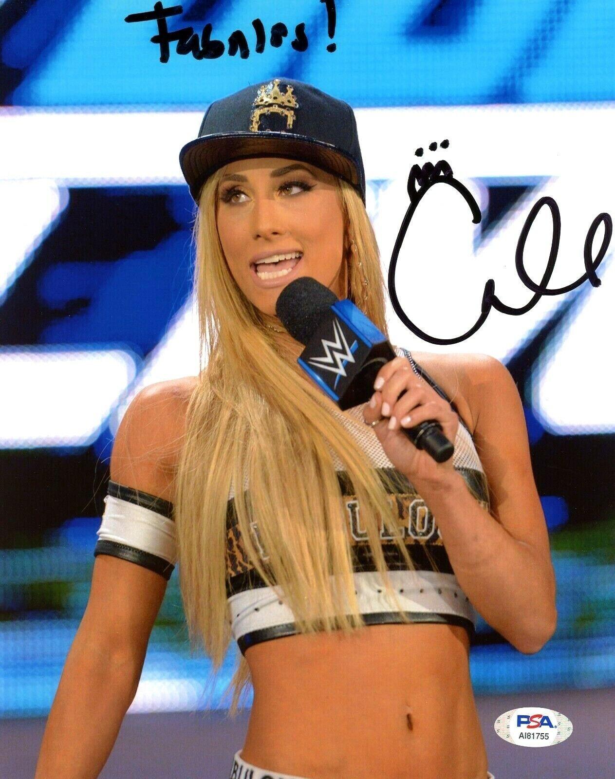 WWE CARMELLA HAND SIGNED AUTOGRAPHED 8X10 Photo Poster painting WITH PROOF AND PSA DNA COA 22