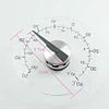 Circular Self Adhesive Window Outdoor Thermometer Pointer Temperature Meter