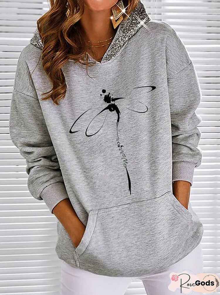 Casual Plain Sweatshirt