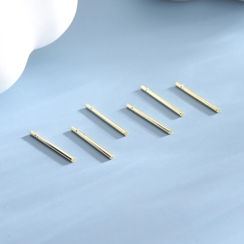 1 Pair 925 Sterling Silver Round Ear Studs