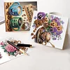 (US Local)6Pcs Coffee Afternoon Tea DIY Diamond Painting Card Diamond Drawing Card