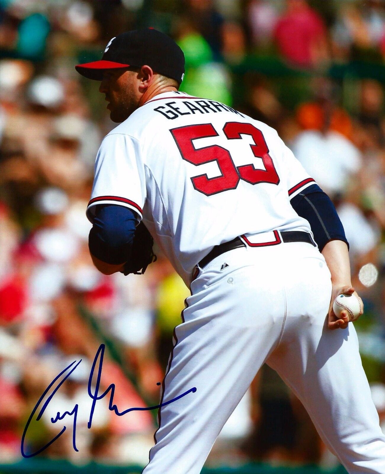 Autographed Cory Gearrin Atlanta Braves 8x10 Photo Poster painting w/ COA