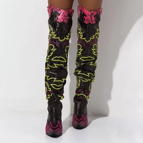 Western Over The Knee Boots