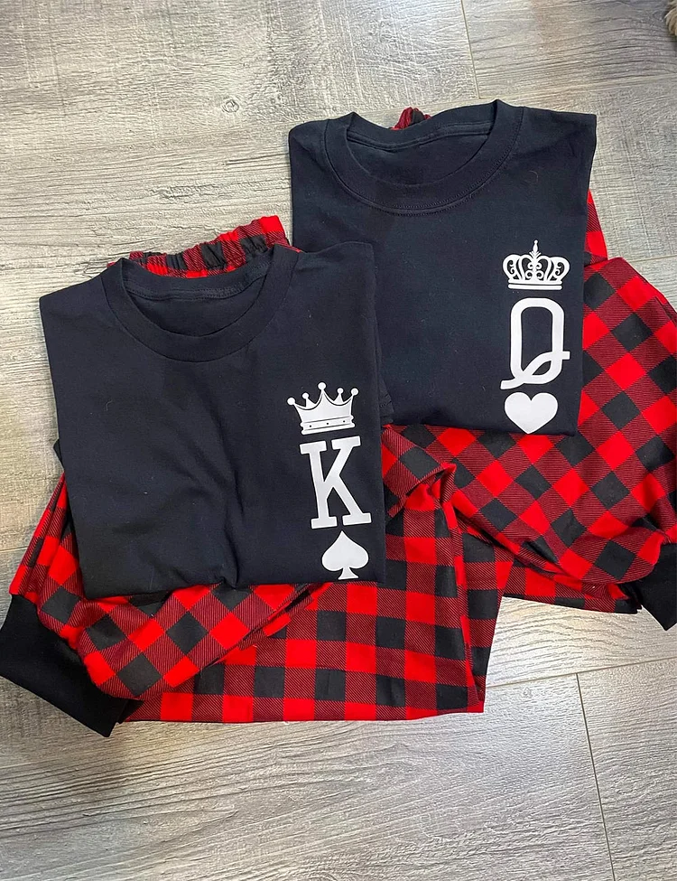 Matching Couples King And Queen Pajama Set