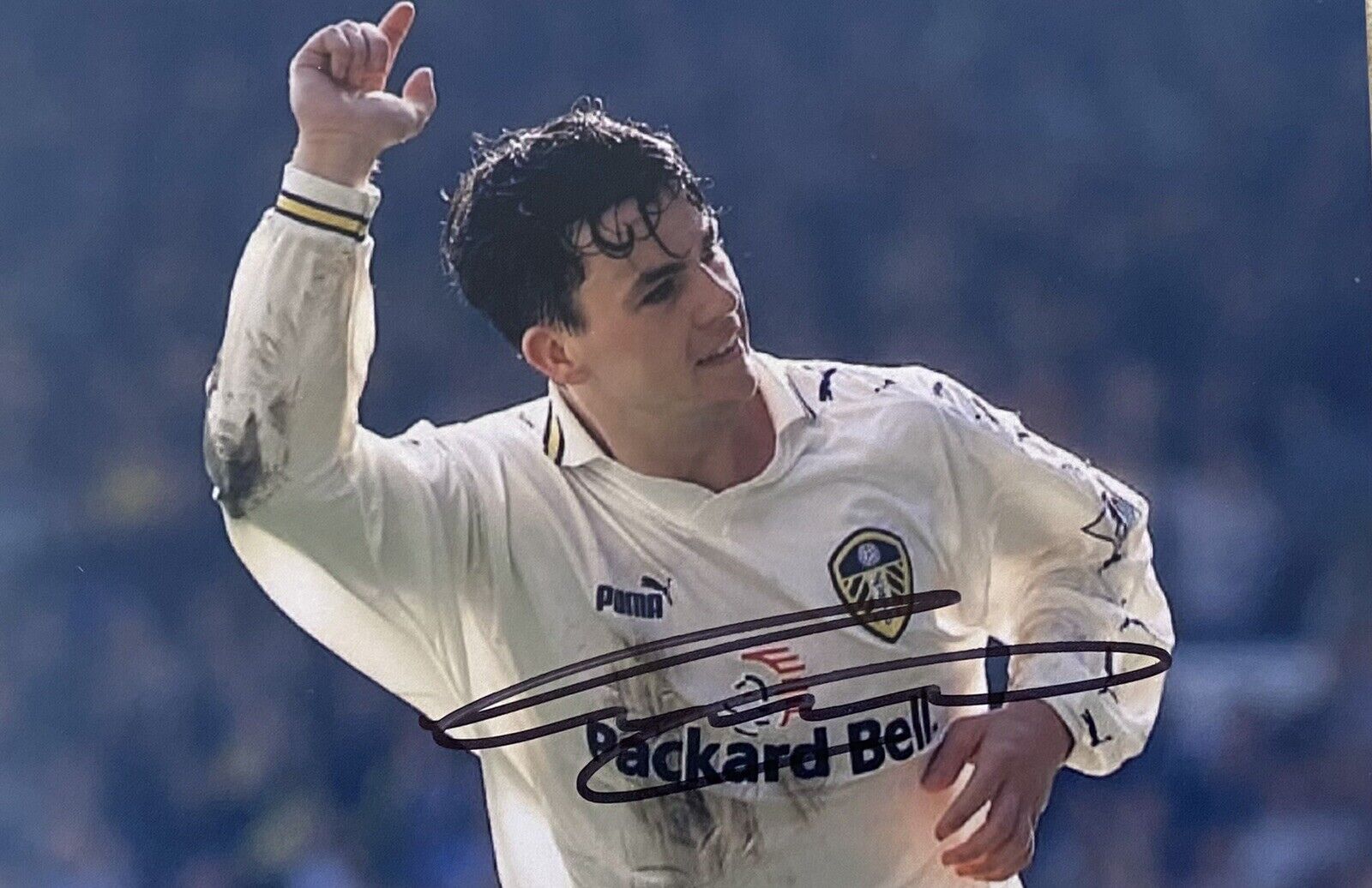 Ian Harte Genuine Hand Signed Leeds United 6X4 Photo Poster painting