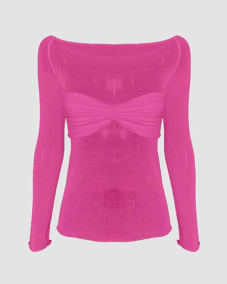 mesh top with bandeau