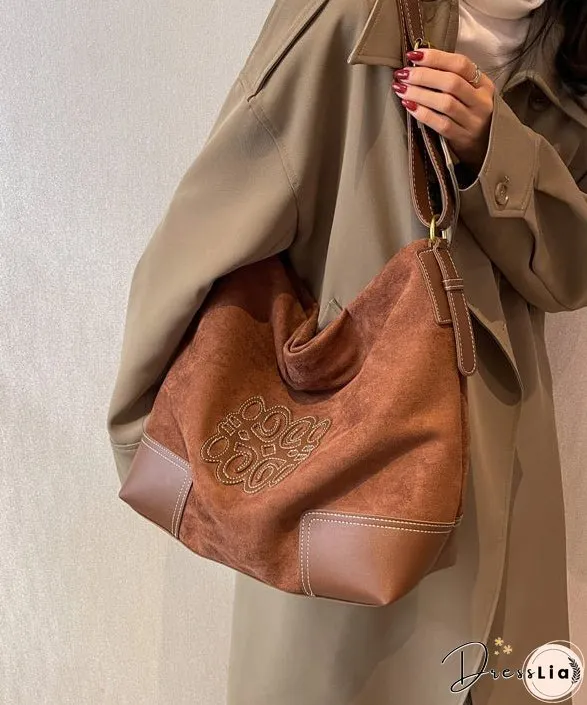 Large Capacity 2024 New Deer Fur Versatile Shoulder Bag