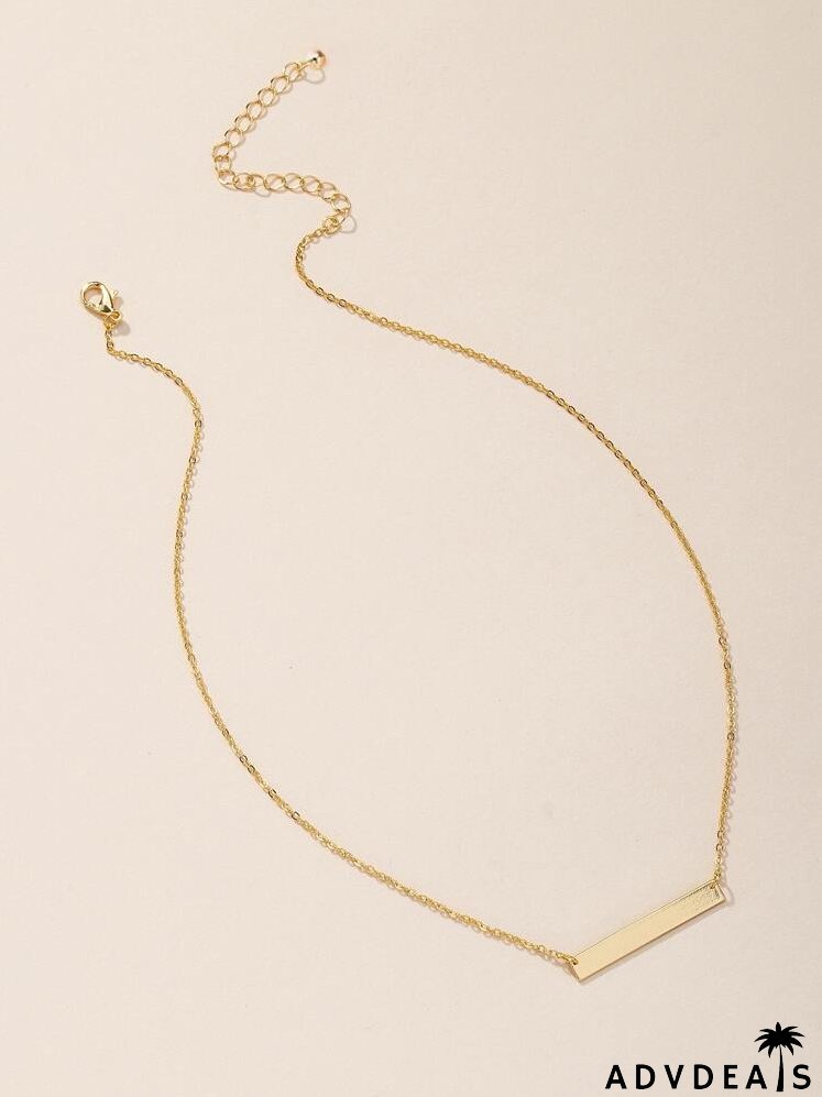 Gold Geometric Charm Necklace