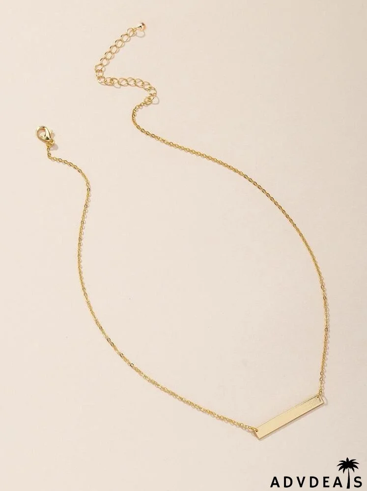 Gold Geometric Charm Necklace