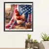 Diamond Painting-DIY Full Round Drill Independence Day Hen